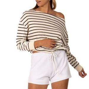 Sisstrevolution Brush It Off Striped Pullover